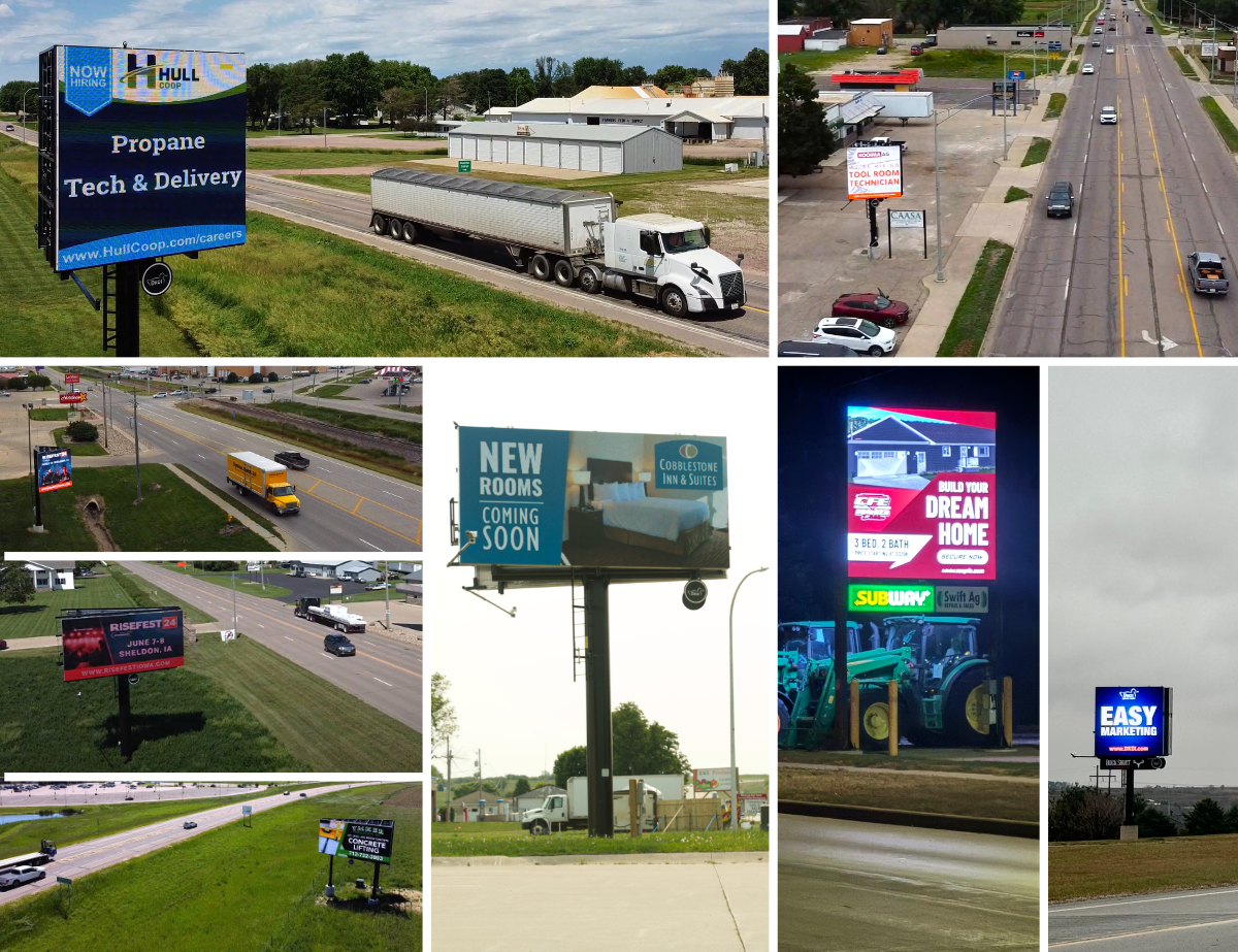 DKOI Digital Billboards - Business advertising in the Midwest, Iowa, South Dakota, Minnesota. Advertising near me. Marketing near me.